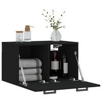 Thumbnail for Wandschrank Schwarz 60x36,5x35 cm Holzwerkstoff