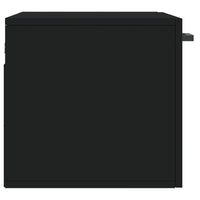 Thumbnail for Wandschrank Schwarz 60x36,5x35 cm Holzwerkstoff