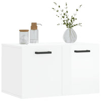 Thumbnail for Wandschrank Hochglanz-Weiß 60x36,5x35 cm Holzwerkstoff