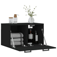 Thumbnail for Wandschrank Schwarz 60x36,5x35 cm Holzwerkstoff