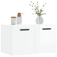 Thumbnail for Wandschrank Hochglanz-Weiß 60x36,5x35 cm Holzwerkstoff