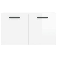Thumbnail for Wandschrank Hochglanz-Weiß 60x36,5x35 cm Holzwerkstoff