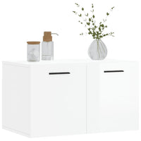 Thumbnail for Wandschrank Hochglanz-Weiß 60x36,5x35 cm Holzwerkstoff