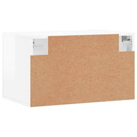Thumbnail for Wandschrank Hochglanz-Weiß 60x36,5x35 cm Holzwerkstoff