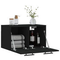 Thumbnail for Wandschrank Schwarz 60x36,5x35 cm Holzwerkstoff