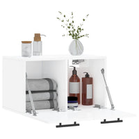 Thumbnail for Wandschrank Hochglanz-Weiß 60x36,5x35 cm Holzwerkstoff