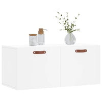 Thumbnail for Wandschrank Weiß 80x36,5x35 cm Holzwerkstoff