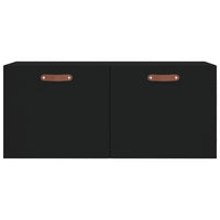 Thumbnail for Wandschrank Schwarz 80x36,5x35 cm Holzwerkstoff