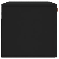 Thumbnail for Wandschrank Schwarz 80x36,5x35 cm Holzwerkstoff