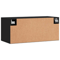 Thumbnail for Wandschrank Schwarz 80x36,5x35 cm Holzwerkstoff
