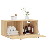 Thumbnail for Wandschrank Sonoma-Eiche 80x36,5x35 cm Holzwerkstoff