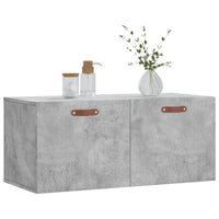 Thumbnail for Wandschrank Betongrau 80x36,5x35 cm Holzwerkstoff