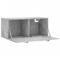 Thumbnail for Wandschrank Betongrau 80x36,5x35 cm Holzwerkstoff