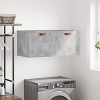 Thumbnail for Wandschrank Betongrau 80x36,5x35 cm Holzwerkstoff