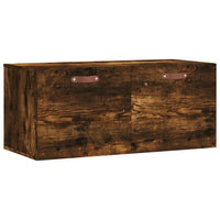 Thumbnail for Wandschrank Räuchereiche 80x36,5x35 cm Holzwerkstoff