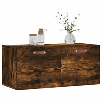 Thumbnail for Wandschrank Räuchereiche 80x36,5x35 cm Holzwerkstoff