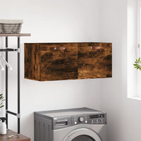 Thumbnail for Wandschrank Räuchereiche 80x36,5x35 cm Holzwerkstoff