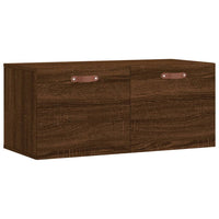 Thumbnail for Wandschrank Braun Eichen-Optik 80x36,5x35 cm Holzwerkstoff