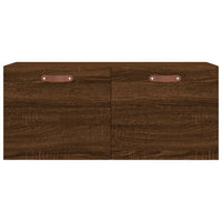 Thumbnail for Wandschrank Braun Eichen-Optik 80x36,5x35 cm Holzwerkstoff