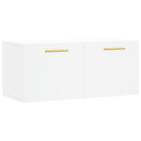 Thumbnail for Wandschrank Weiß 80x36,5x35 cm Holzwerkstoff