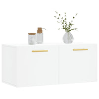 Thumbnail for Wandschrank Weiß 80x36,5x35 cm Holzwerkstoff