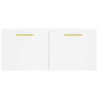 Thumbnail for Wandschrank Weiß 80x36,5x35 cm Holzwerkstoff