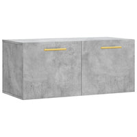 Thumbnail for Wandschrank Betongrau 80x36,5x35 cm Holzwerkstoff