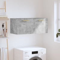Thumbnail for Wandschrank Betongrau 80x36,5x35 cm Holzwerkstoff