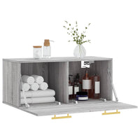Thumbnail for Wandschrank Grau Sonoma 80x36,5x35 cm Holzwerkstoff