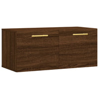 Thumbnail for Wandschrank Braun Eichen-Optik 80x36,5x35 cm Holzwerkstoff