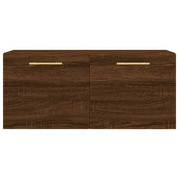 Thumbnail for Wandschrank Braun Eichen-Optik 80x36,5x35 cm Holzwerkstoff