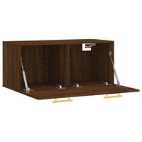 Thumbnail for Wandschrank Braun Eichen-Optik 80x36,5x35 cm Holzwerkstoff