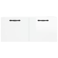 Thumbnail for Wandschrank Hochglanz-Weiß 80x36,5x35 cm Holzwerkstoff