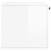 Thumbnail for Wandschrank Hochglanz-Weiß 80x36,5x35 cm Holzwerkstoff