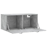 Thumbnail for Wandschrank Betongrau 80x36,5x35 cm Holzwerkstoff