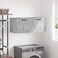 Thumbnail for Wandschrank Betongrau 80x36,5x35 cm Holzwerkstoff