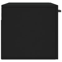 Thumbnail for Wandschrank Schwarz 80x36,5x35 cm Holzwerkstoff
