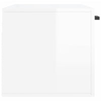 Thumbnail for Wandschrank Hochglanz-Weiß 80x36,5x35 cm Holzwerkstoff