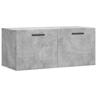 Thumbnail for Wandschrank Betongrau 80x36,5x35 cm Holzwerkstoff
