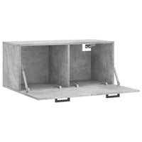 Thumbnail for Wandschrank Betongrau 80x36,5x35 cm Holzwerkstoff