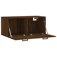 Thumbnail for Wandschrank Braun Eichen-Optik 80x36,5x35 cm Holzwerkstoff