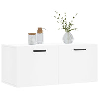 Thumbnail for Wandschrank Weiß 80x36,5x35 cm Holzwerkstoff