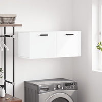 Thumbnail for Wandschrank Weiß 80x36,5x35 cm Holzwerkstoff