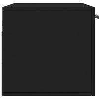 Thumbnail for Wandschrank Schwarz 80x36,5x35 cm Holzwerkstoff