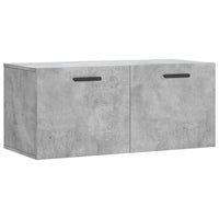 Thumbnail for Wandschrank Betongrau 80x36,5x35 cm Holzwerkstoff