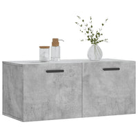 Thumbnail for Wandschrank Betongrau 80x36,5x35 cm Holzwerkstoff