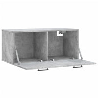 Thumbnail for Wandschrank Betongrau 80x36,5x35 cm Holzwerkstoff