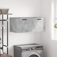 Thumbnail for Wandschrank Betongrau 80x36,5x35 cm Holzwerkstoff