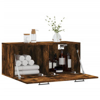 Thumbnail for Wandschrank Räuchereiche 80x36,5x35 cm Holzwerkstoff
