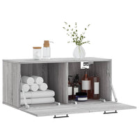 Thumbnail for Wandschrank Grau Sonoma 80x36,5x35 cm Holzwerkstoff